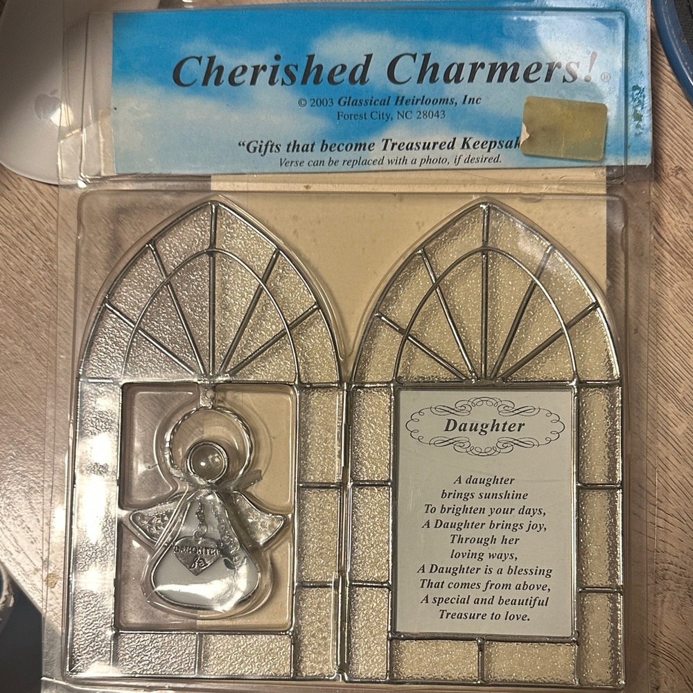 Cherished Charmers glass keepsake. New